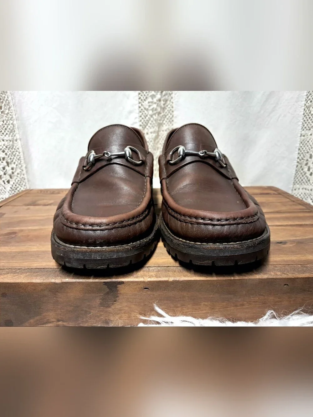 Vintage Gucci Men's Horsebit 1953 Leather Loafers Size 10.5 UK Or 11.5 US